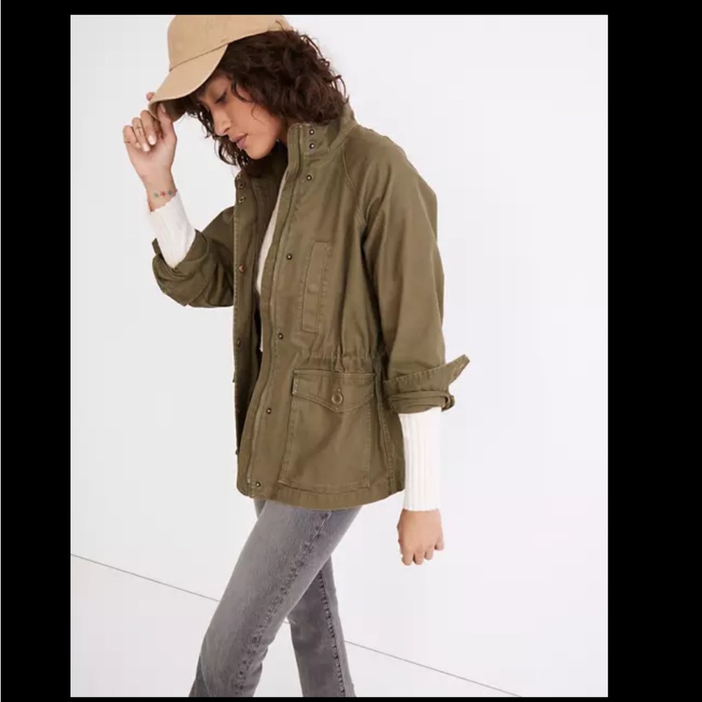 Madewell Women's Northover Jacket in Desert Olive size XL